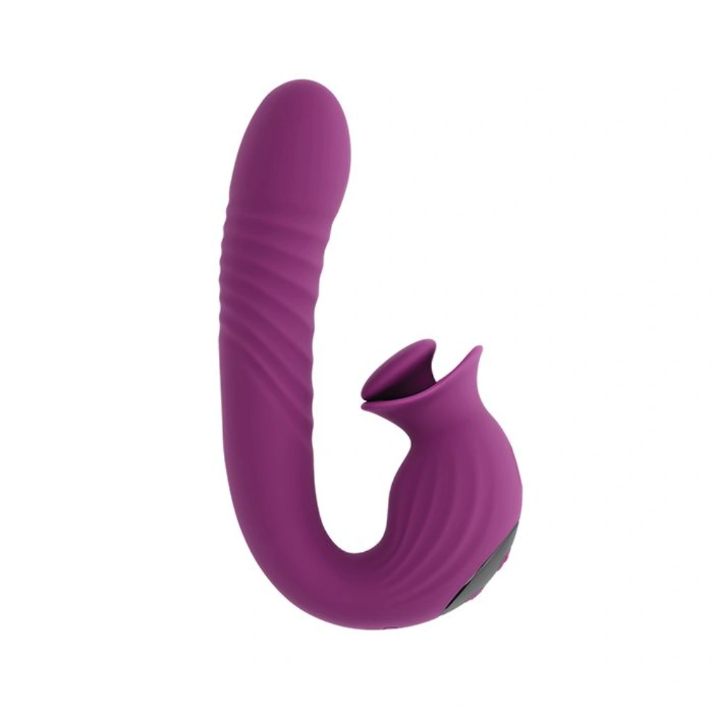 evolved deep ecstasy ribbed thrusting clitoral vibrator