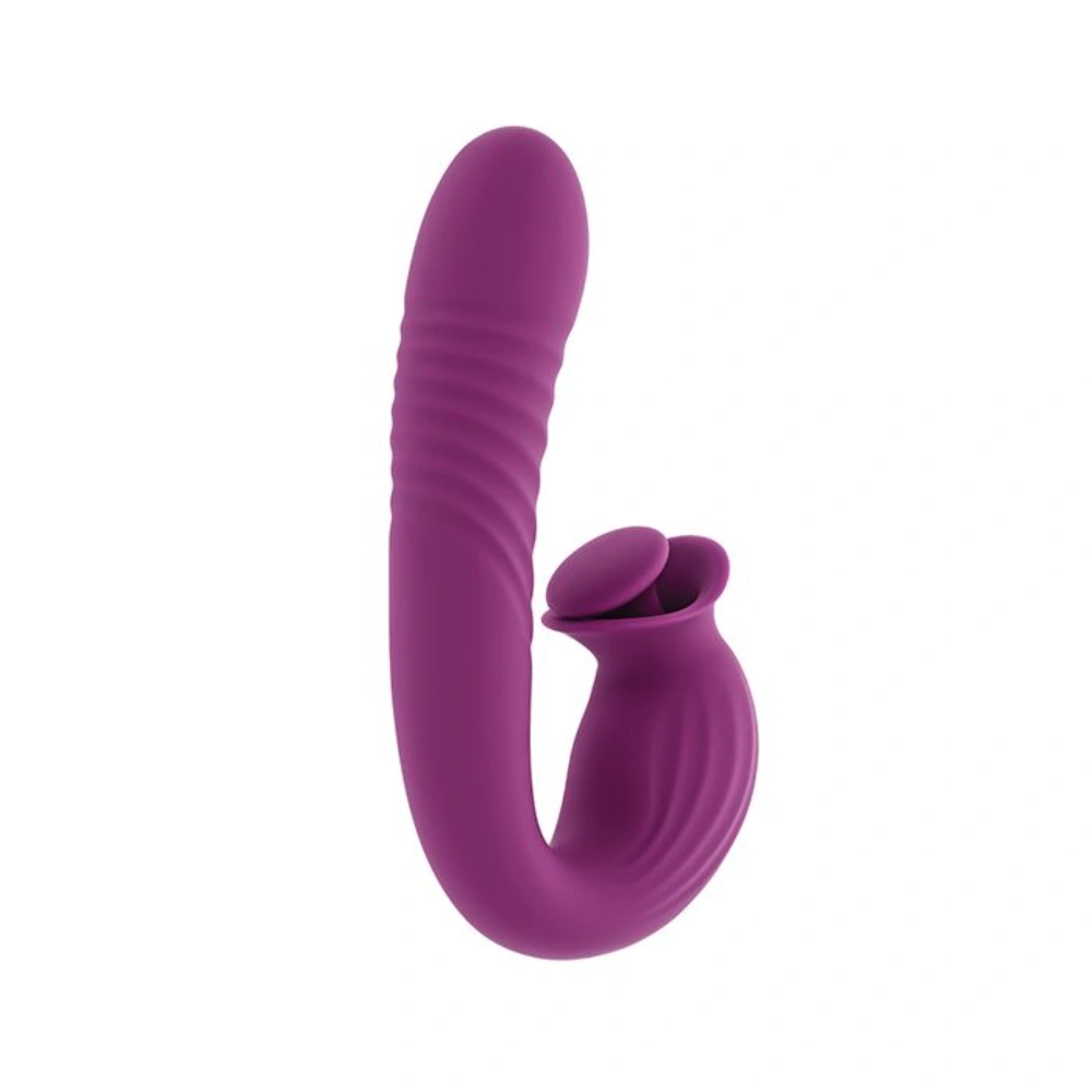 Evolved Deep Ecstasy Clitoral Vibrator with Three Speed Rotating Open Mouth Clitoral Wand