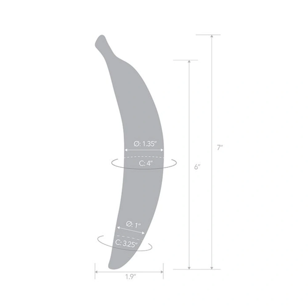 banana joy glass dildo toy