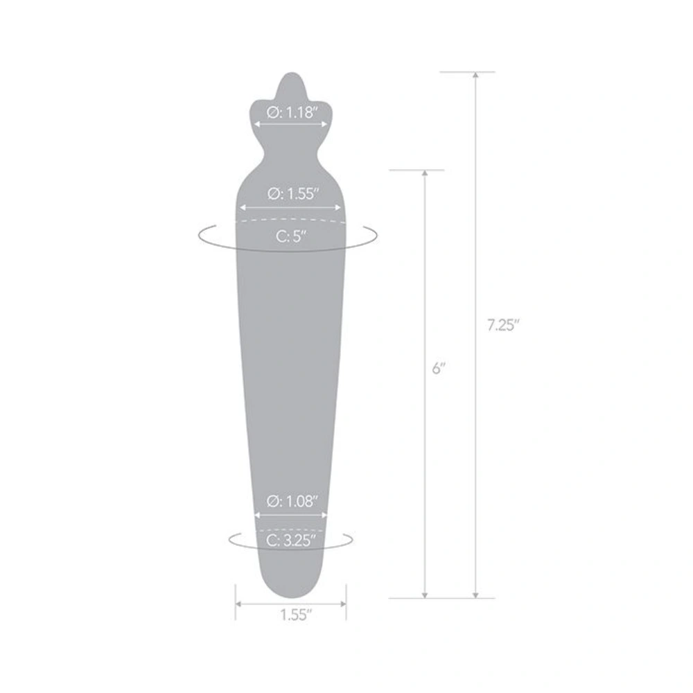 glas beginner friendly glass dildo