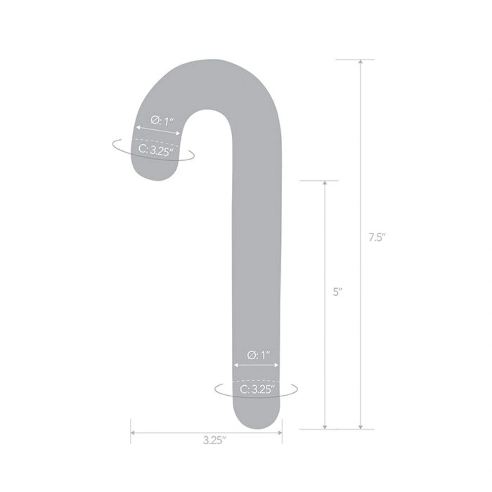 glas handblown glass dildo christmas edition