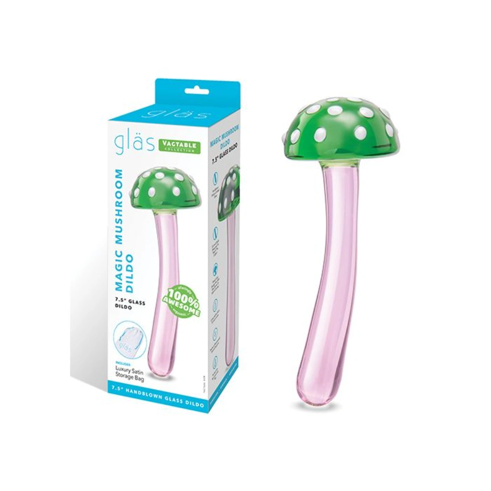 glas magic mushroom glass dildo easy clean