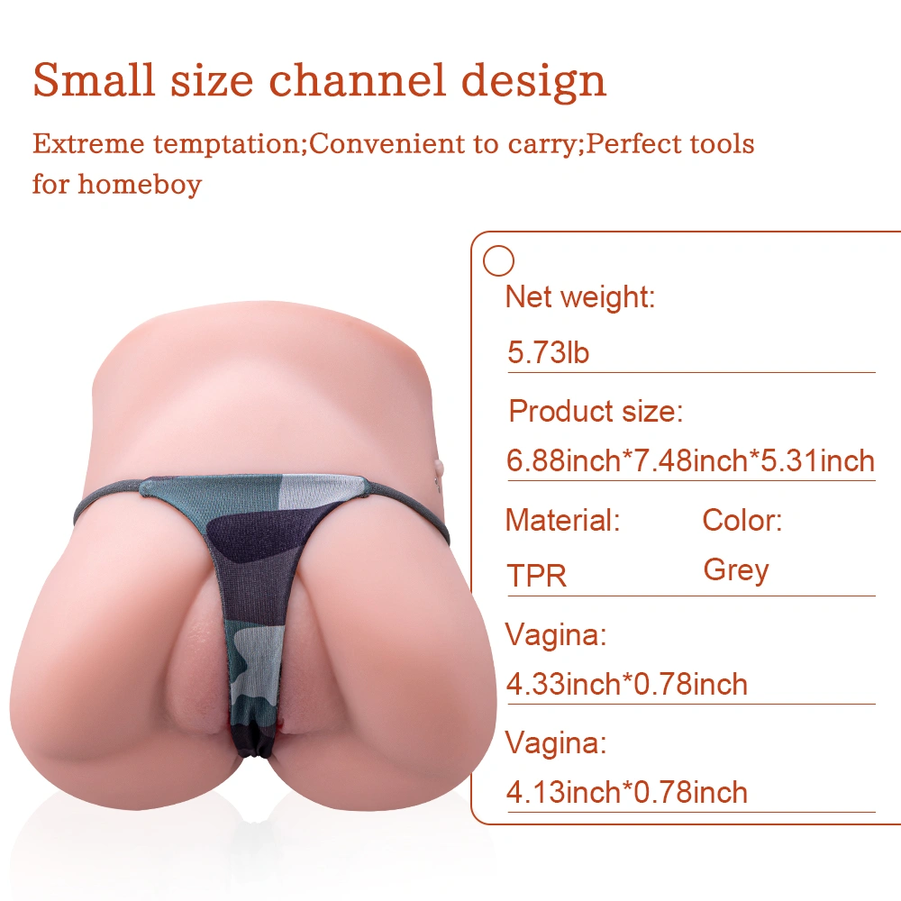 ray half-body vibrating tpr sex doll with soft fleshy vaginal channel