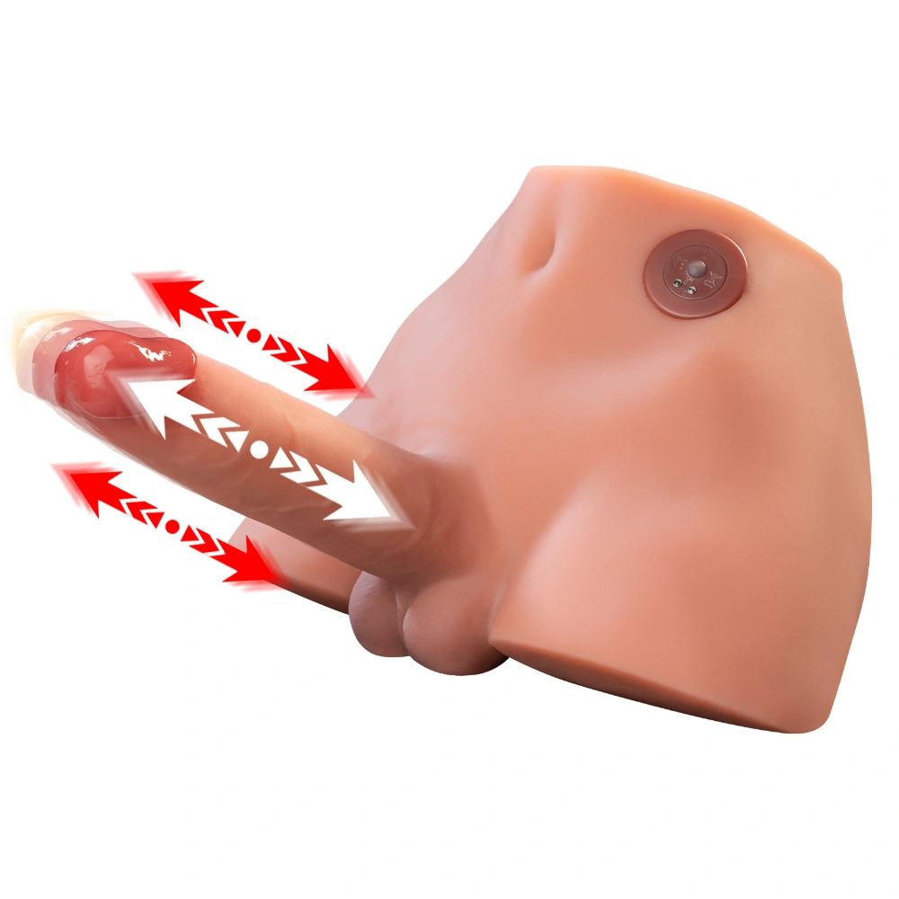 Apri Transgender Sex Dolls Male Torso Vibrating Thrusting Realistic Dildo Toy 10LB