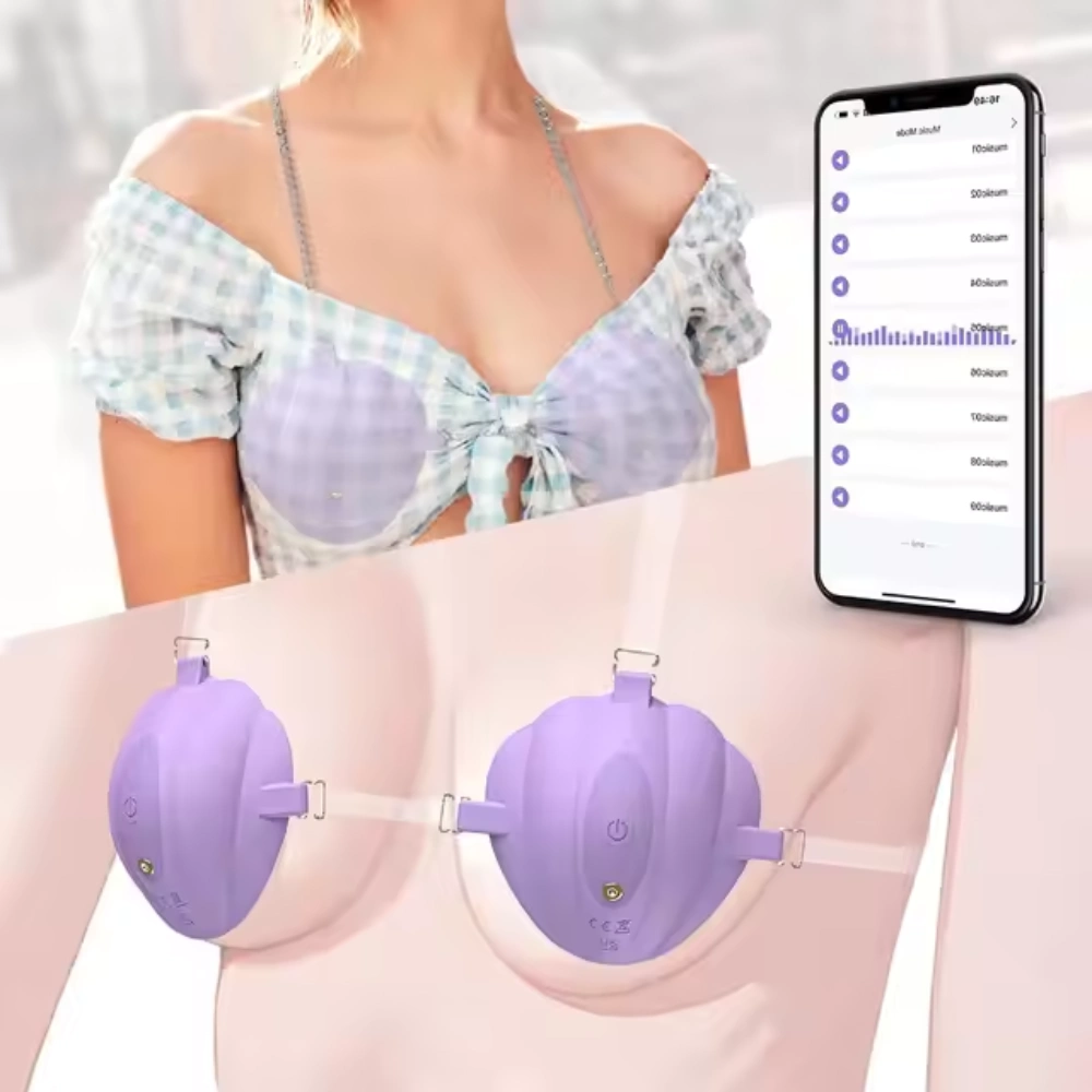 Venusfun Wearable Nipple Vibrator for Women Ultra Soft Silicone Pinpoint Sensations Multi Speed