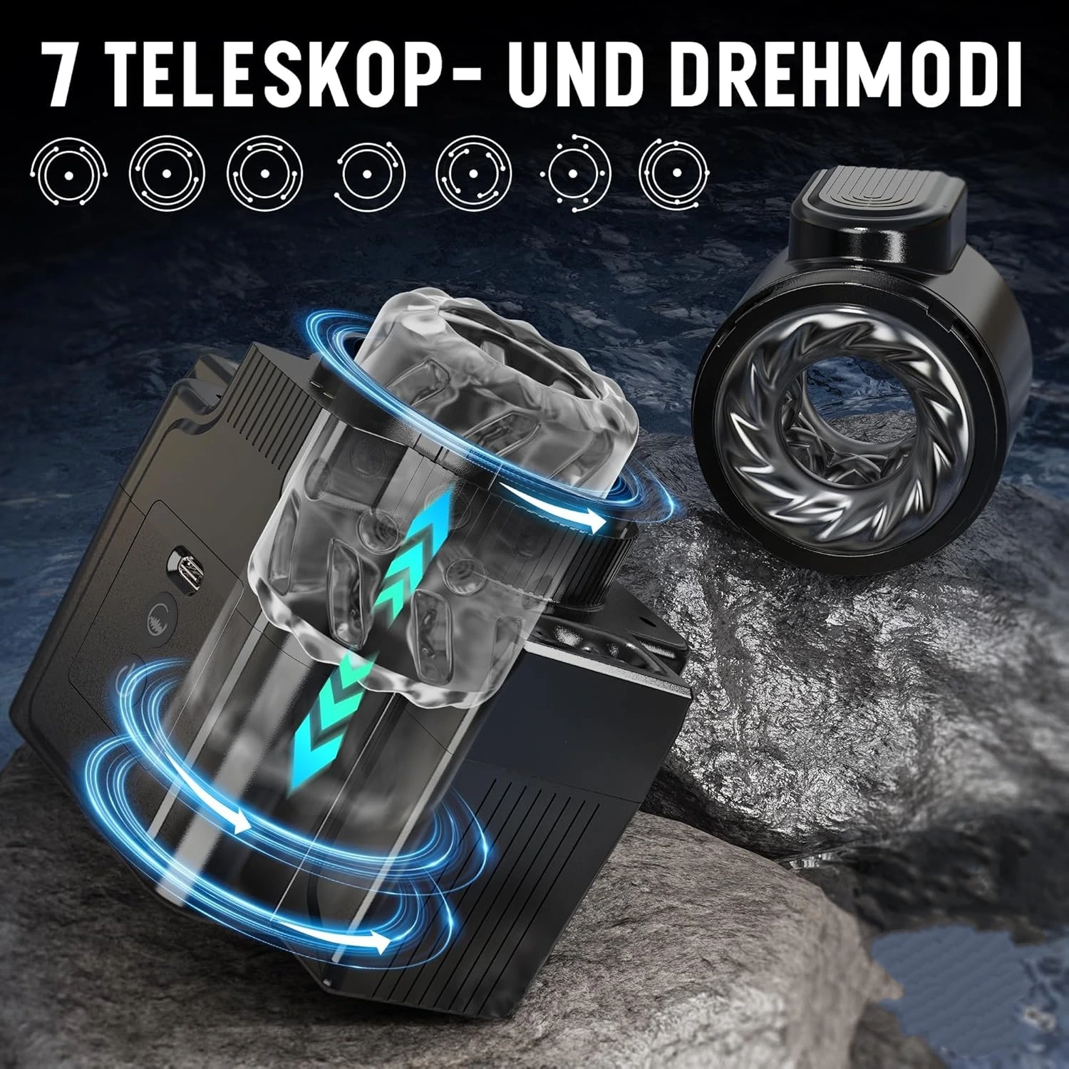 venusfun electric male masturbator telescopic rotating cup