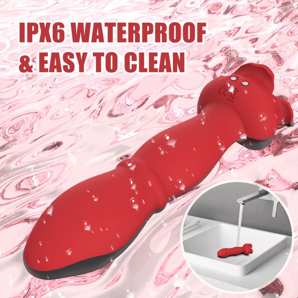 venusfun male anal plug vibrator 9 vibration 9 thrust modes rose base