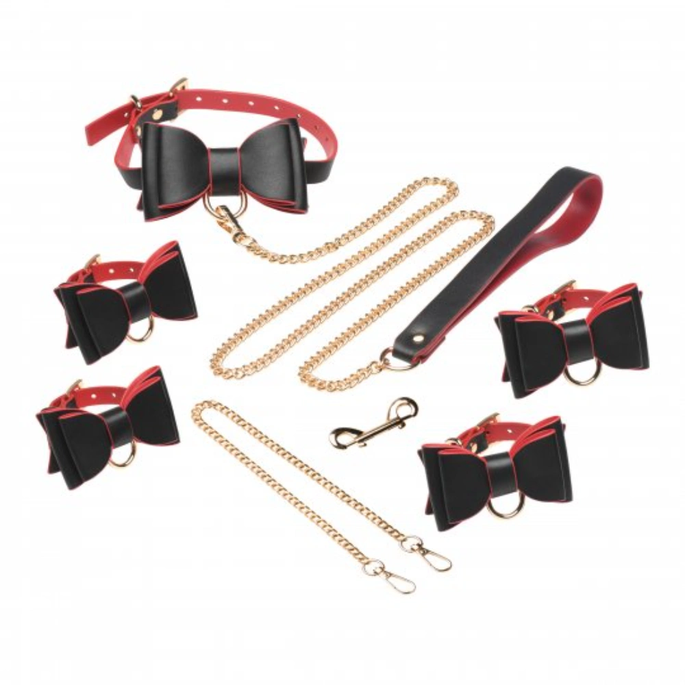 xr brands bondage kit with gold chain leash