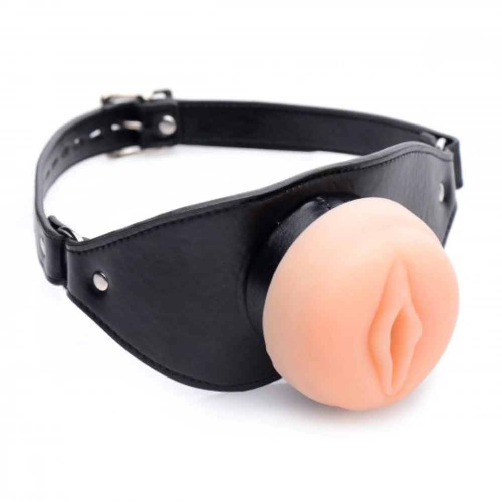 xr brands pussy face bondage gag black