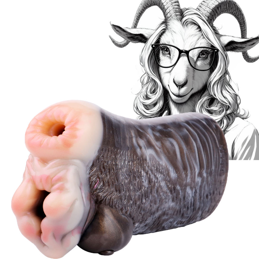 GEEBA Realistic Goats Vagina Male Masturbators Lifelike Pocket Pussy