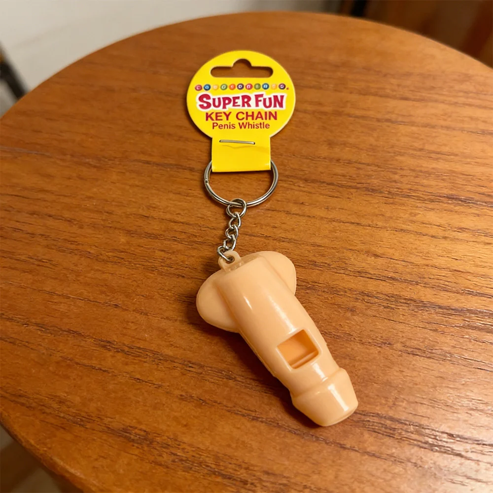 penis whistle key chain funny adult gift