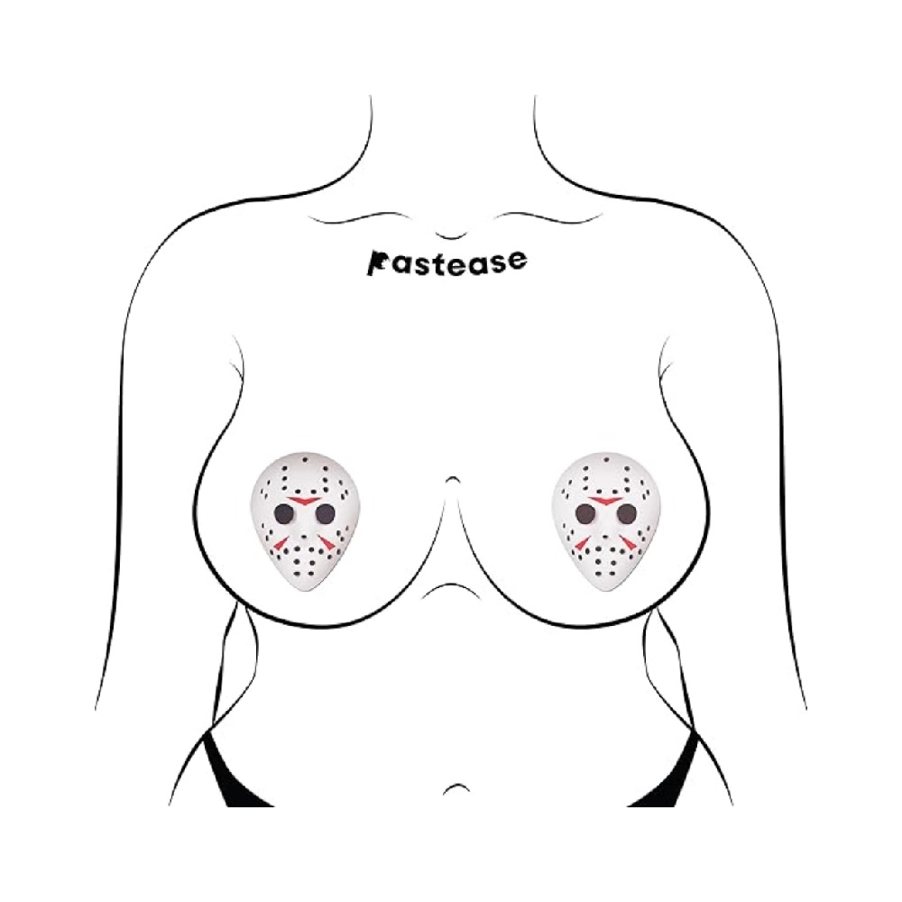 pastease jason mask scary funny nipple pasties for holiday party play