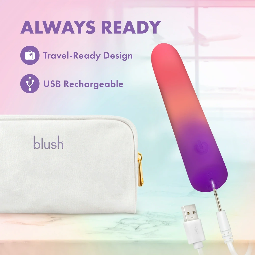 blush bullet vibrator soft silicone
