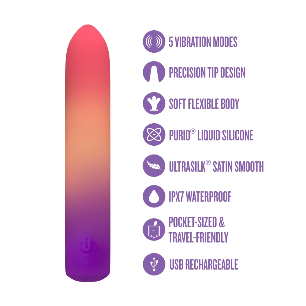 blush play with me sunset passion bullet vibrator