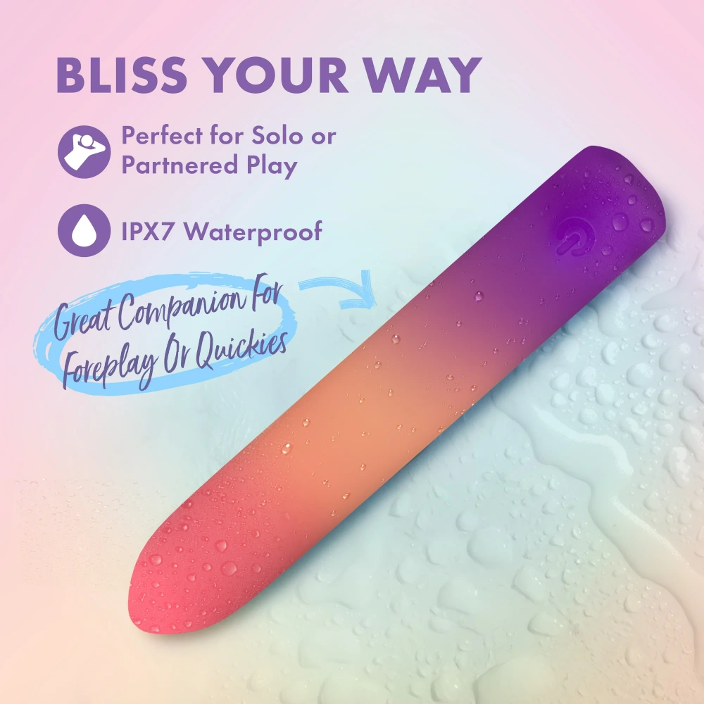 sunset passion silicone bullet vibrator
