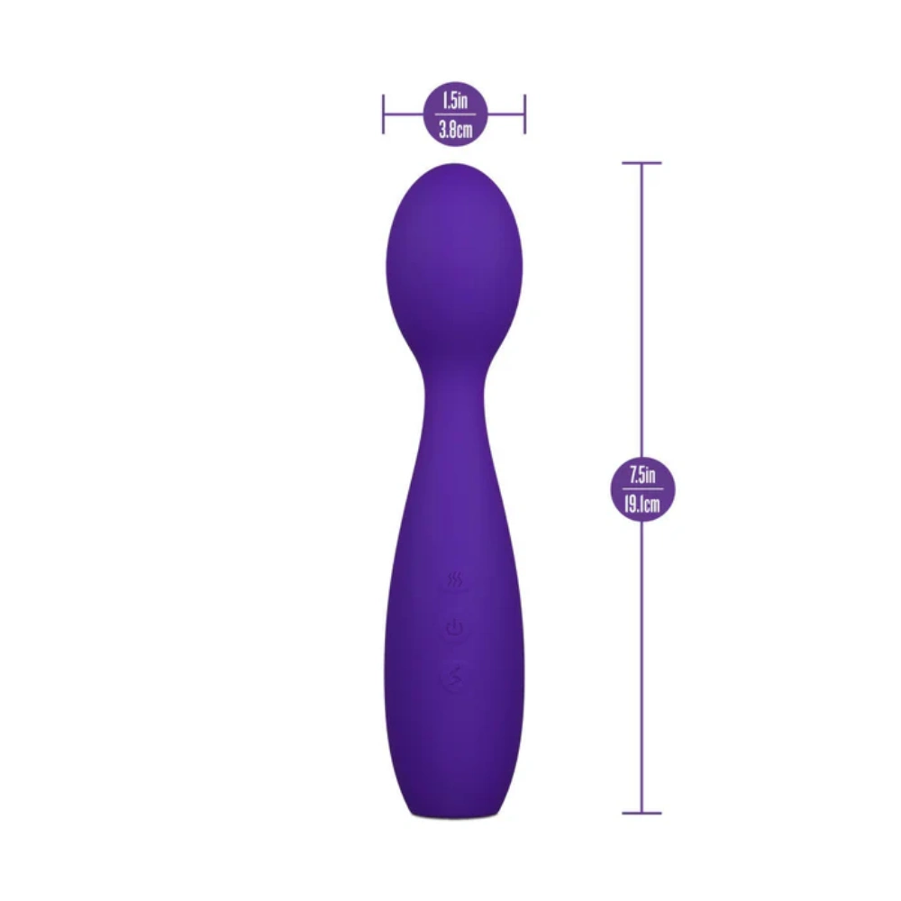 blush sexy things velvet high body safe wand massager for women