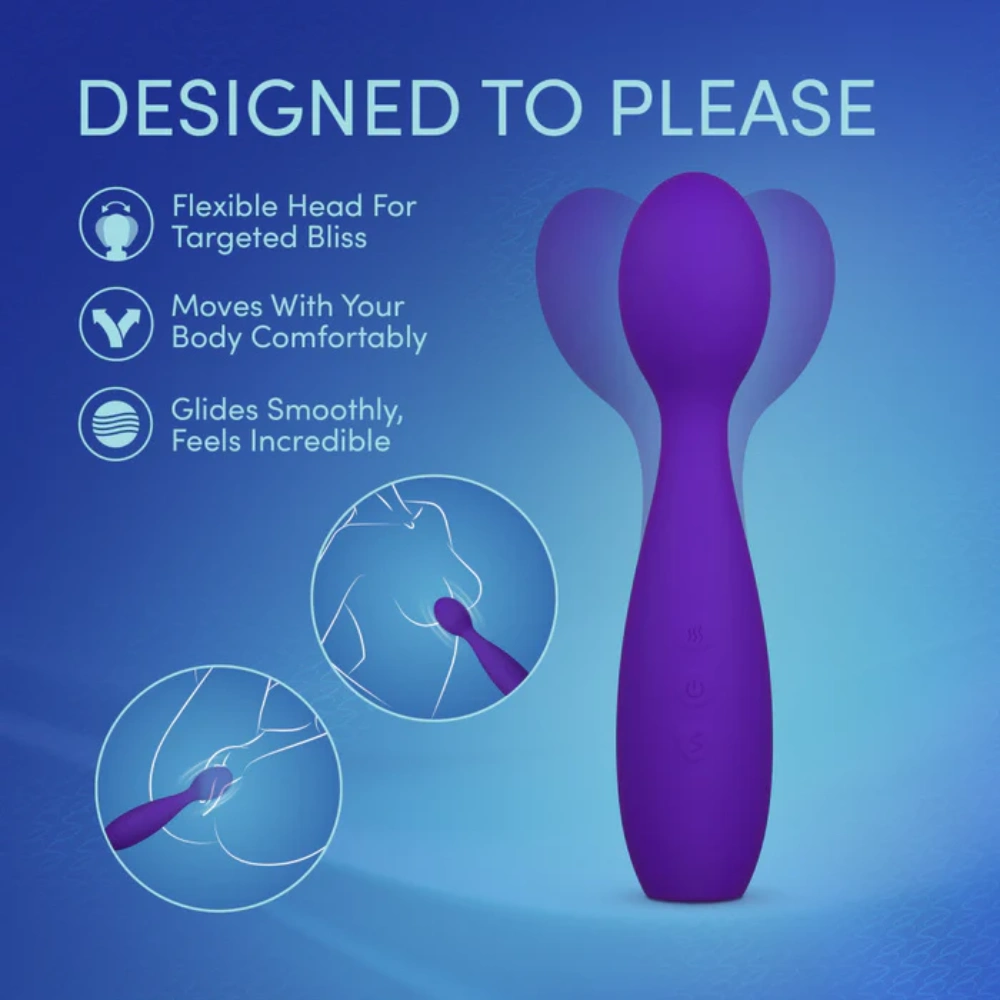 blush velvet high wand massager deep vibration for full body use