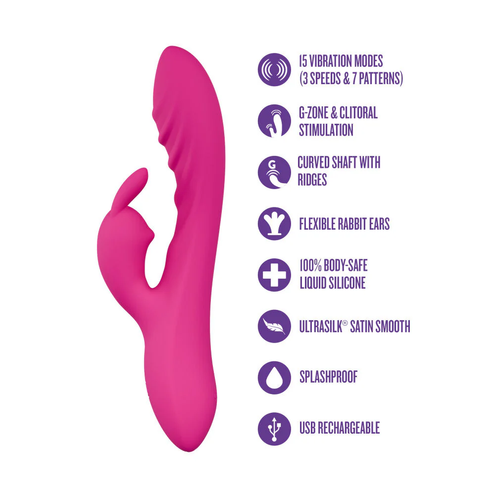 blush sexy things wild lust rabbit vibrator waterproof