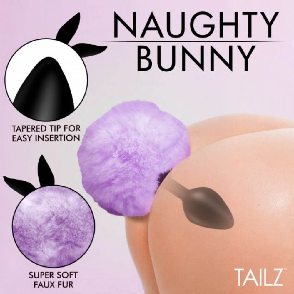 bunny tail silicone plug flexible feel
