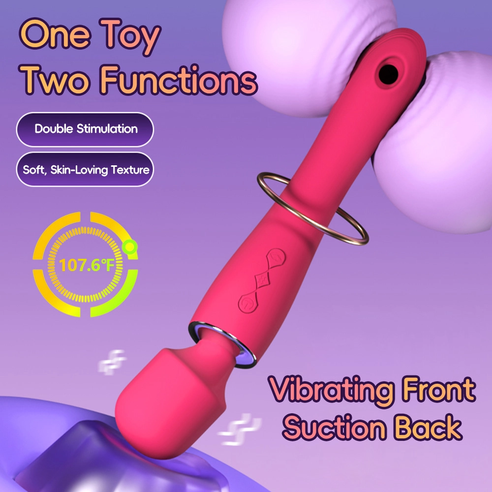 venusfun wand vibrator with 360 rotation and suction
