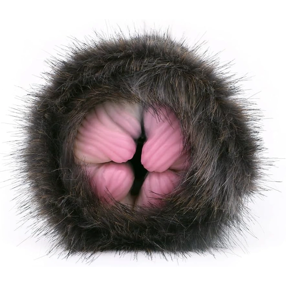 GEEBA Cat Male Masturbator Animal Pussy Soft Silicone Plush Fur Realistic 3D Vagina Adult Toy