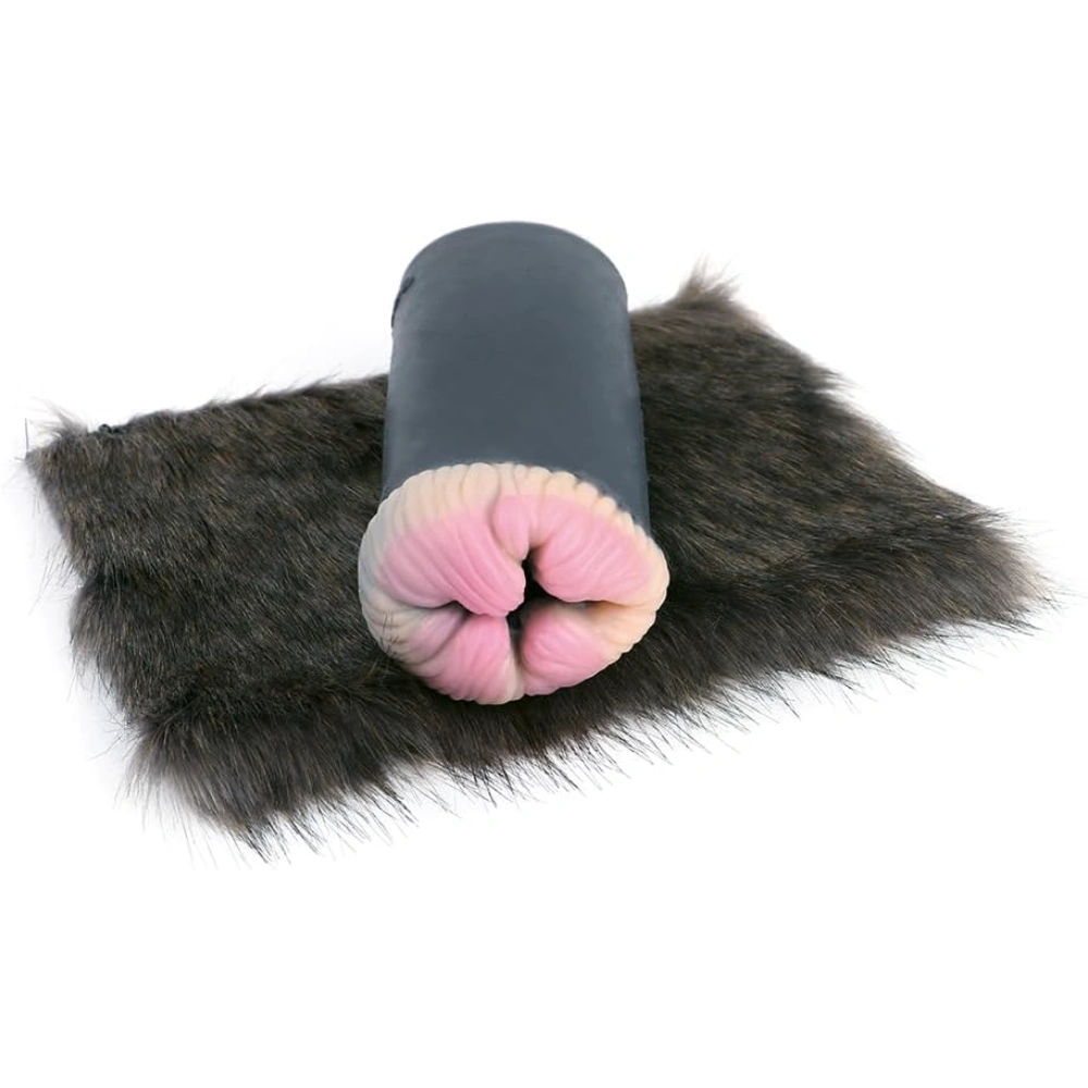 black cat shaped male masturbator pocket pussy lifelike textures silicone toy