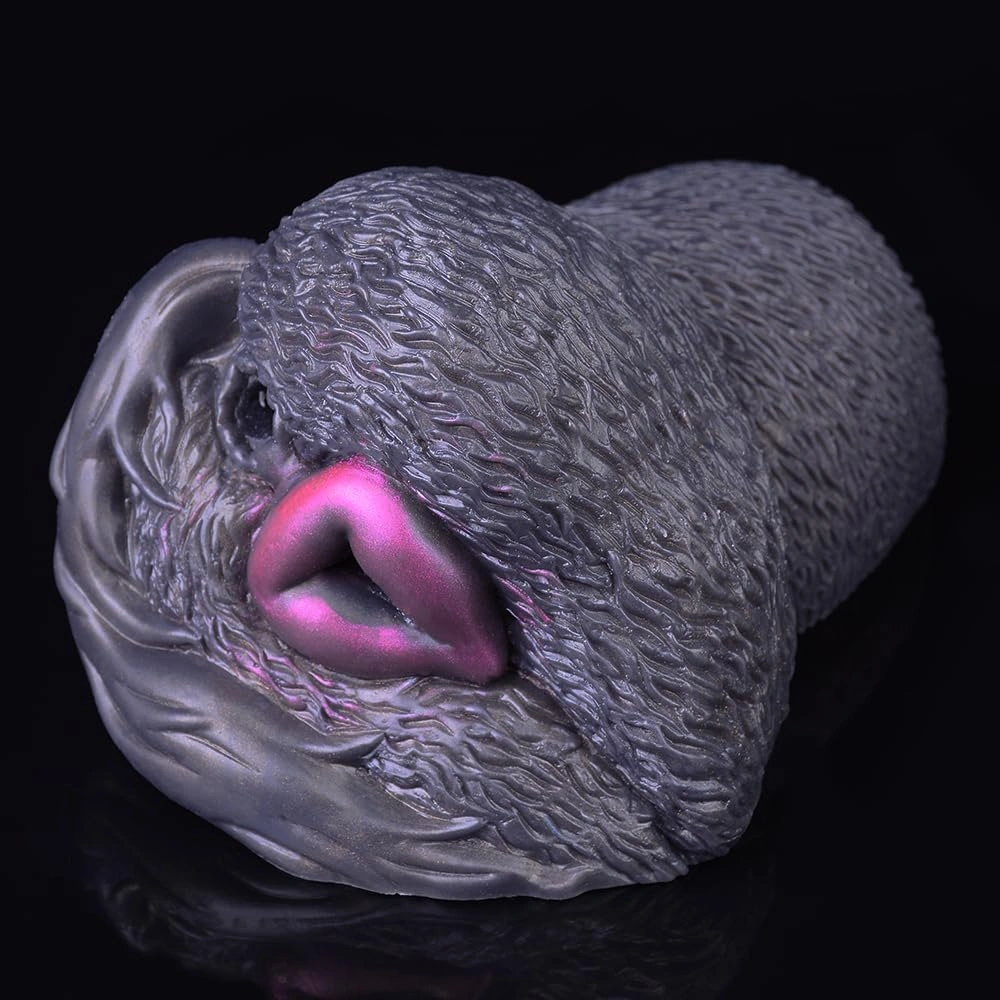 realistic silicone dual channel masturbator