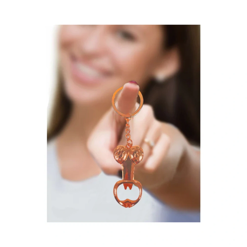 Little Genie Fun Penis Bottle Opener Key Chain Playful Cheeky Design for Holiday Gifts