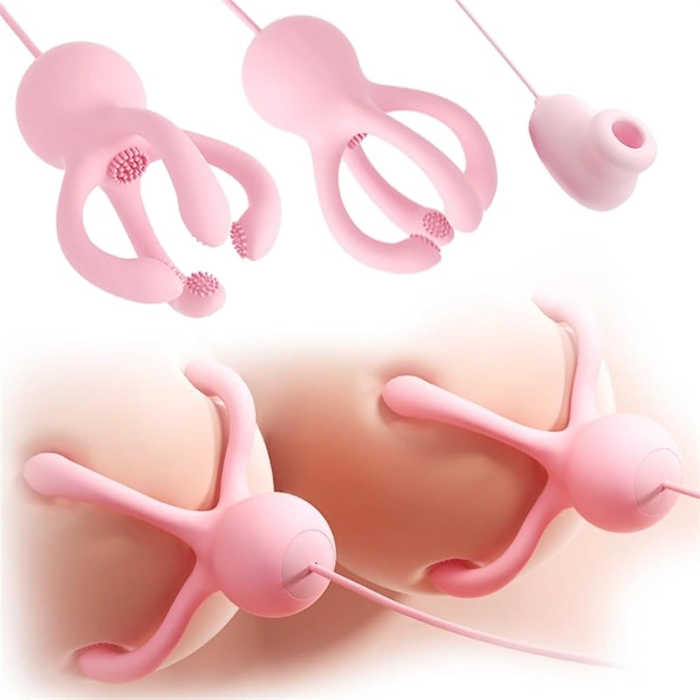 Venusfun Octopus Silicone Breast And Clitoral Massager 2 In 1 Nipple Suction Vibrator For Women