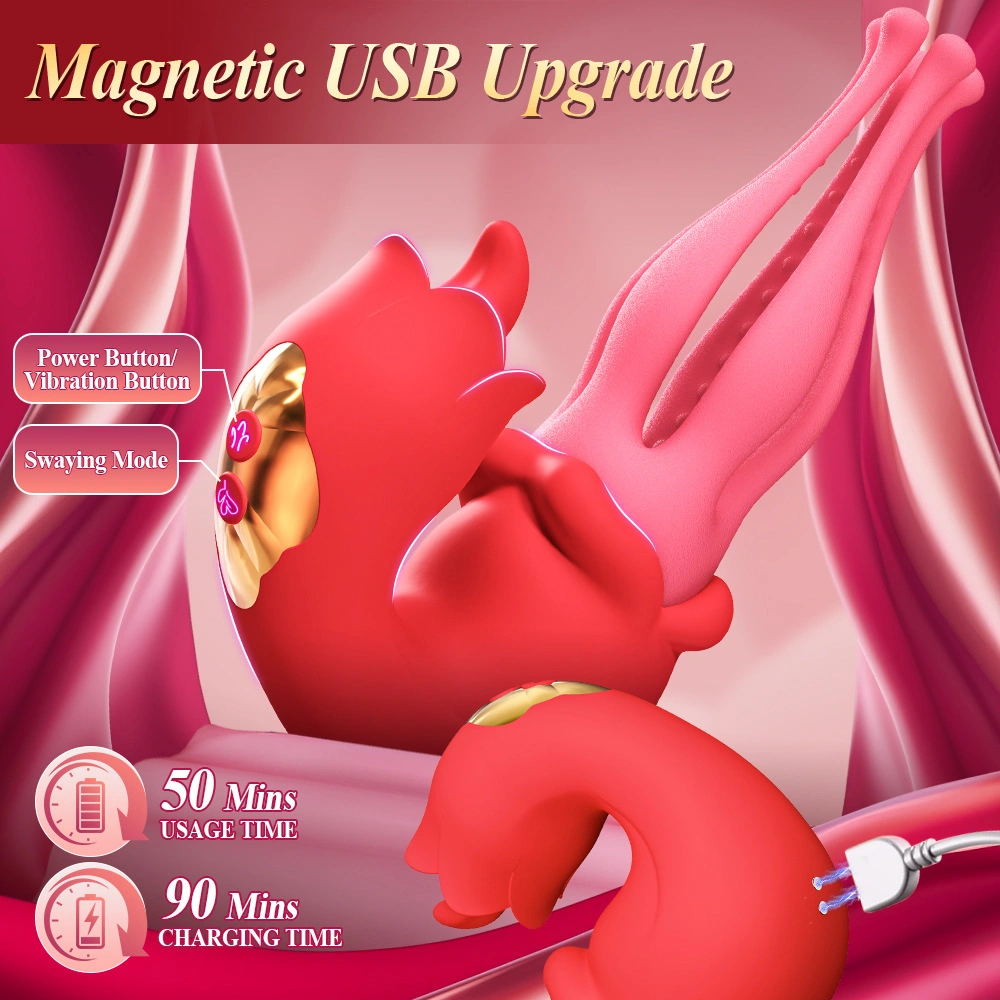 venusfun rose tongue vibrator 3 in 1 for women