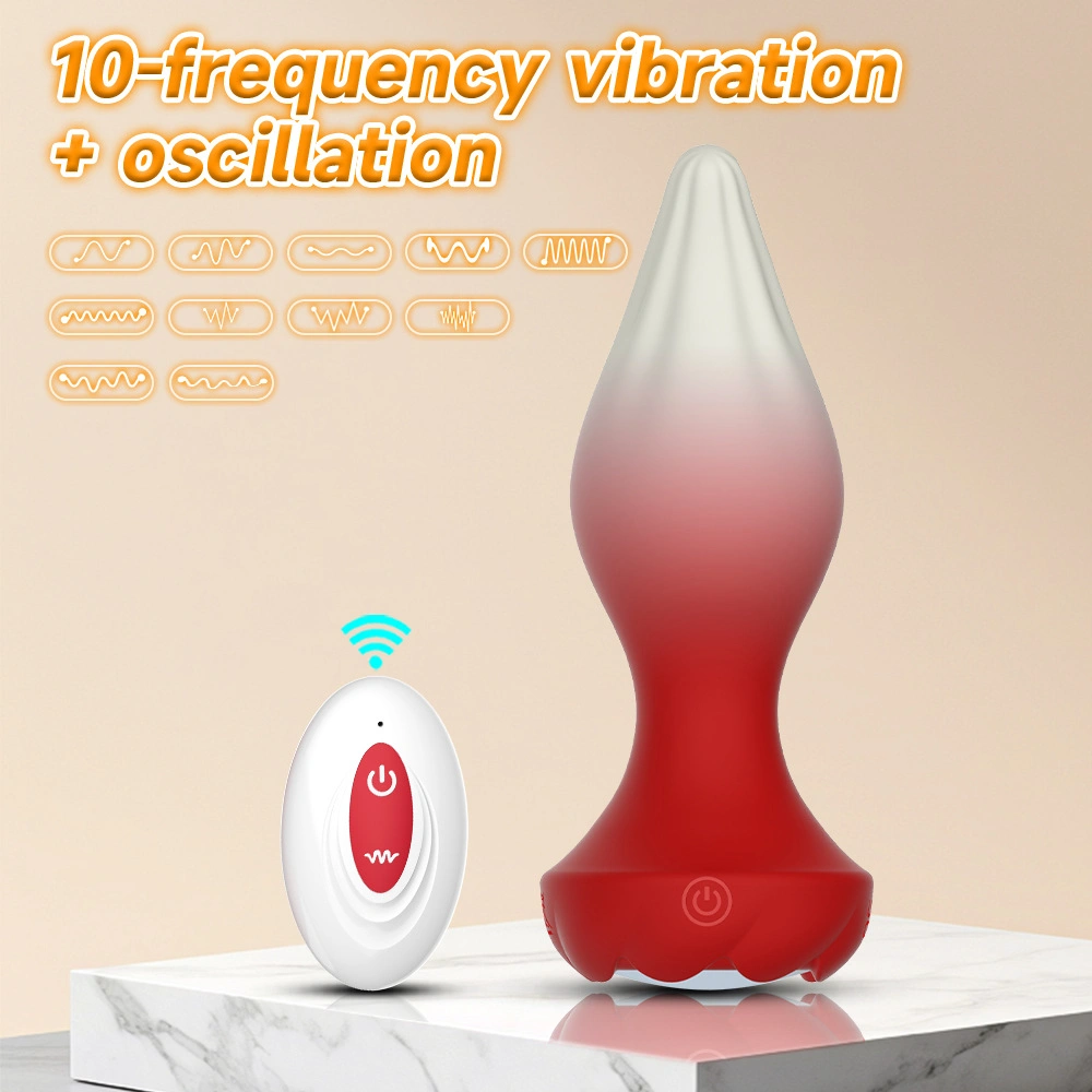 silicone anal plug 10 modes light effects