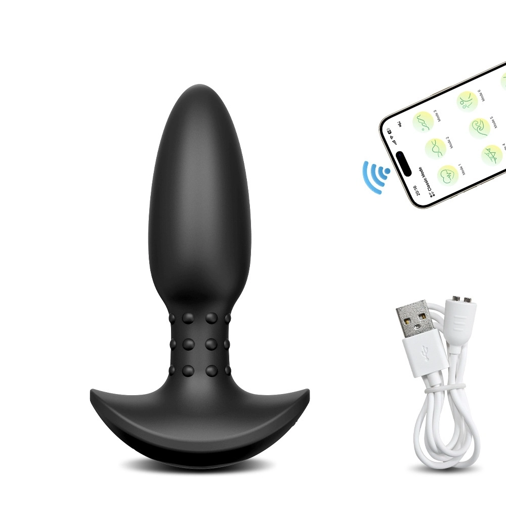 Venusfun App Wireless Anal Plug 360° Rotating Head 10 Modes Silicone Prostate Massager Men