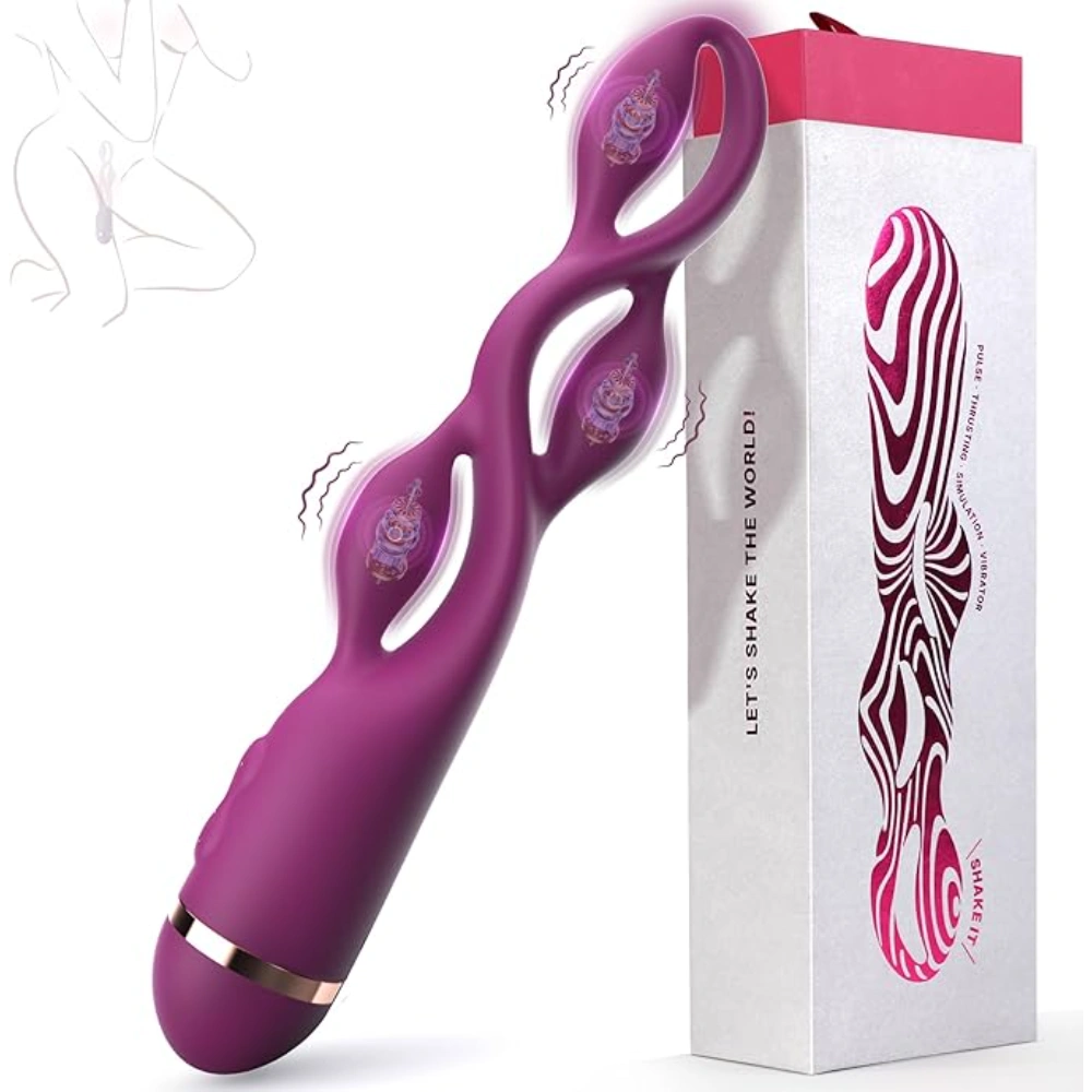 Venusfun G Spot Wand Vibrator for Women 10 Modes Soft Silicone Clitoral Wand Design