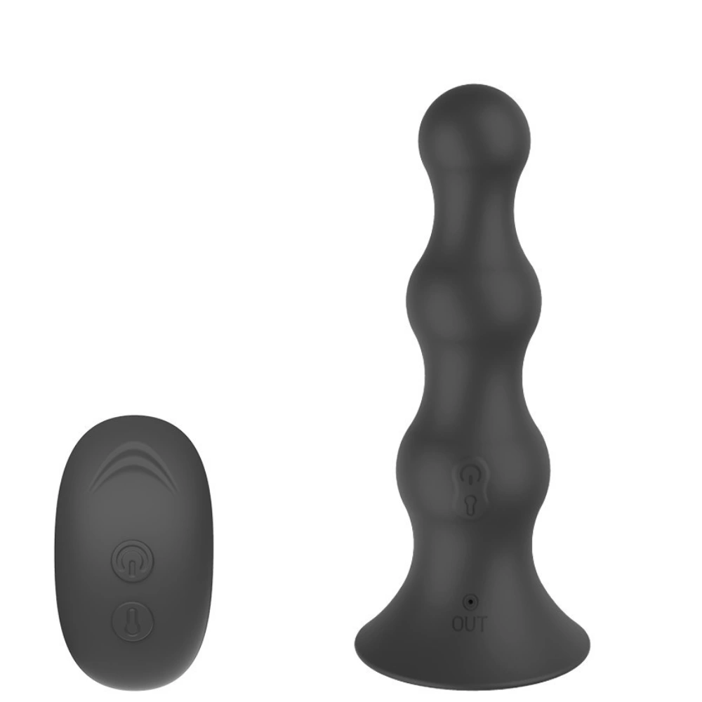 Venusfun Wireless Remote Inflatable Silicone Anal Beads 10 Vibration Modes Portable for Men