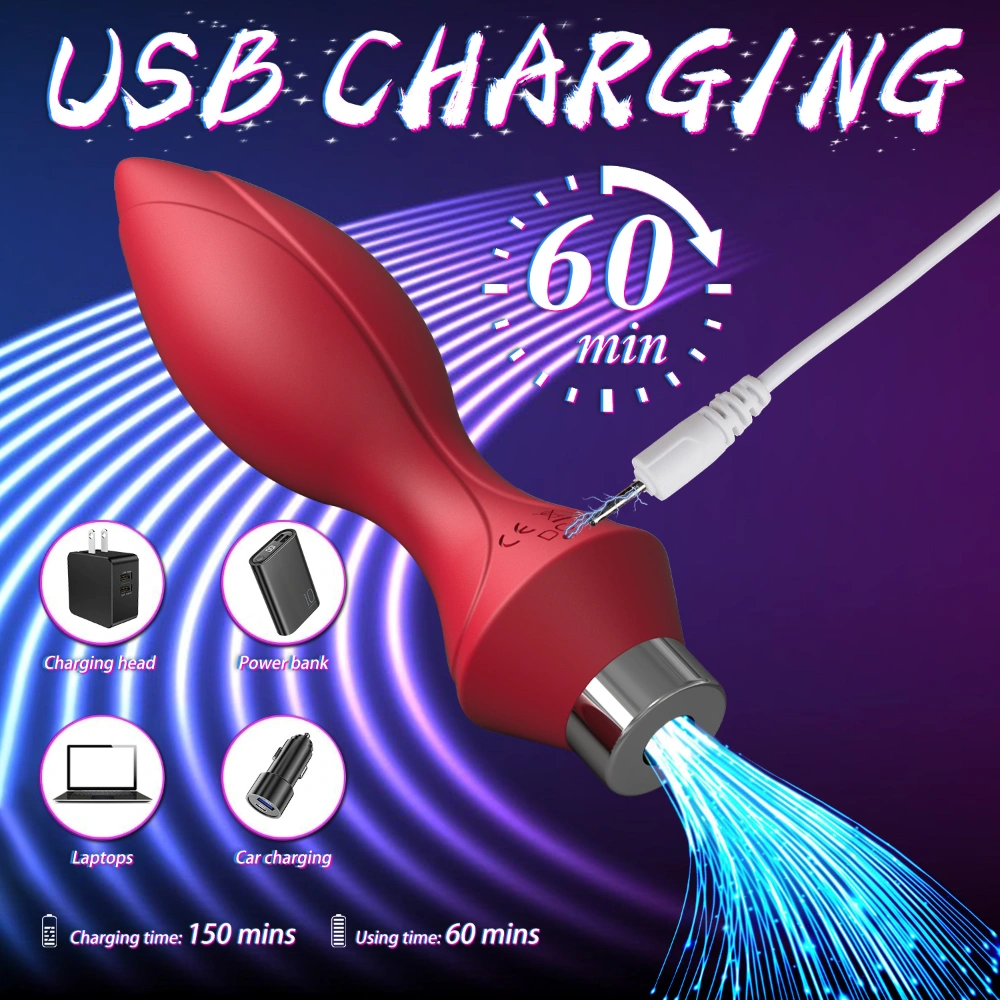 silicone vibrating anal toy