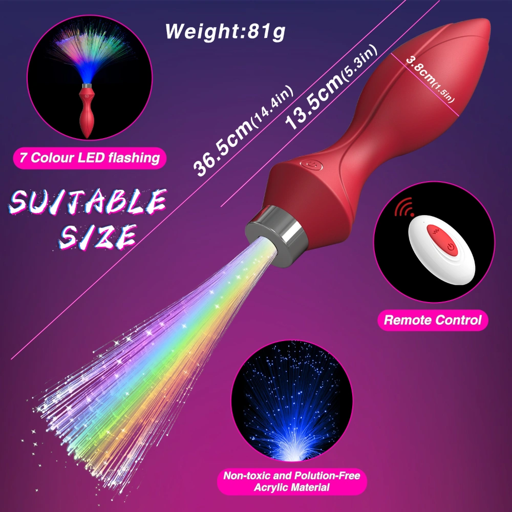 led anal plug vibrator