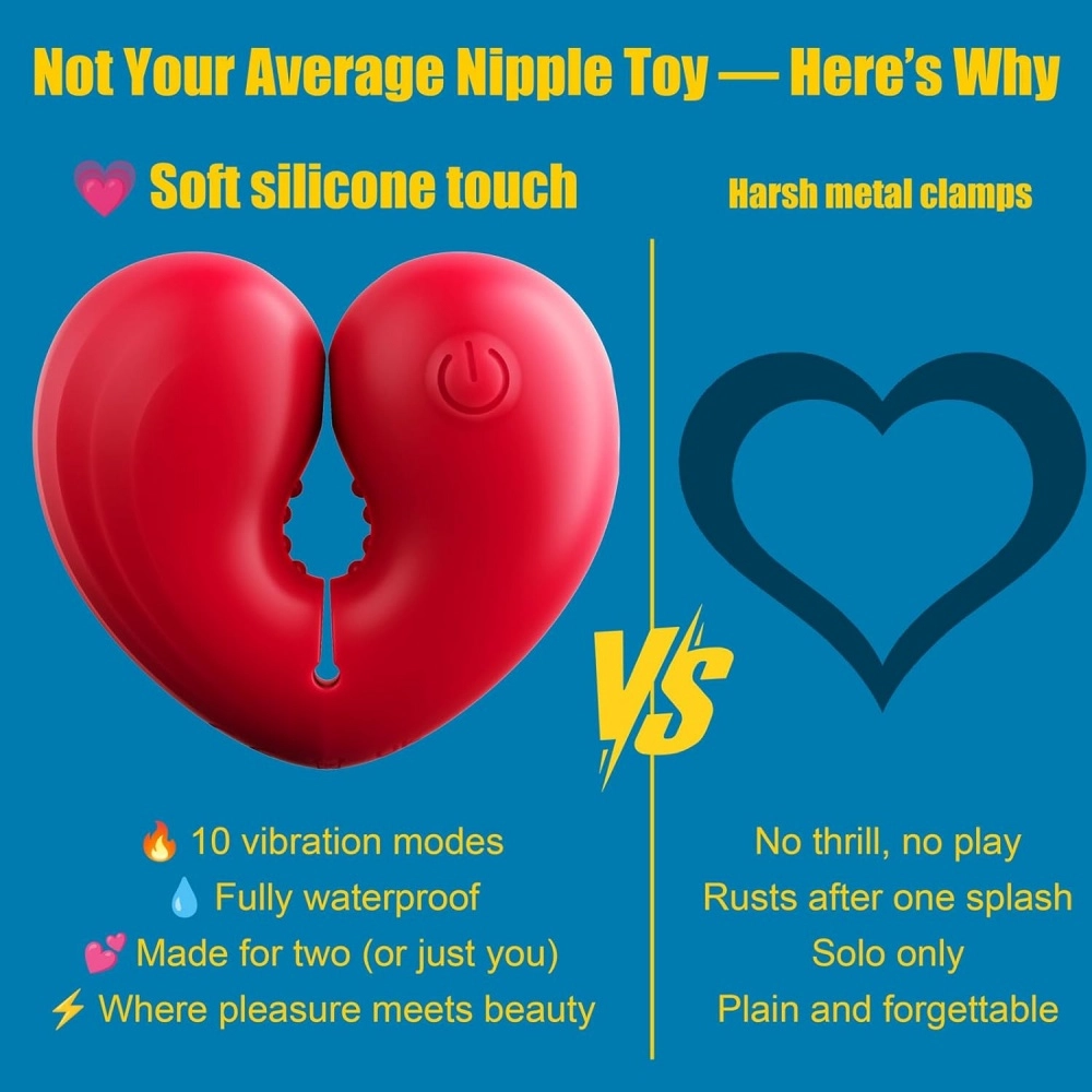 venusfun heart shaped magnetic vibrator solo or couples