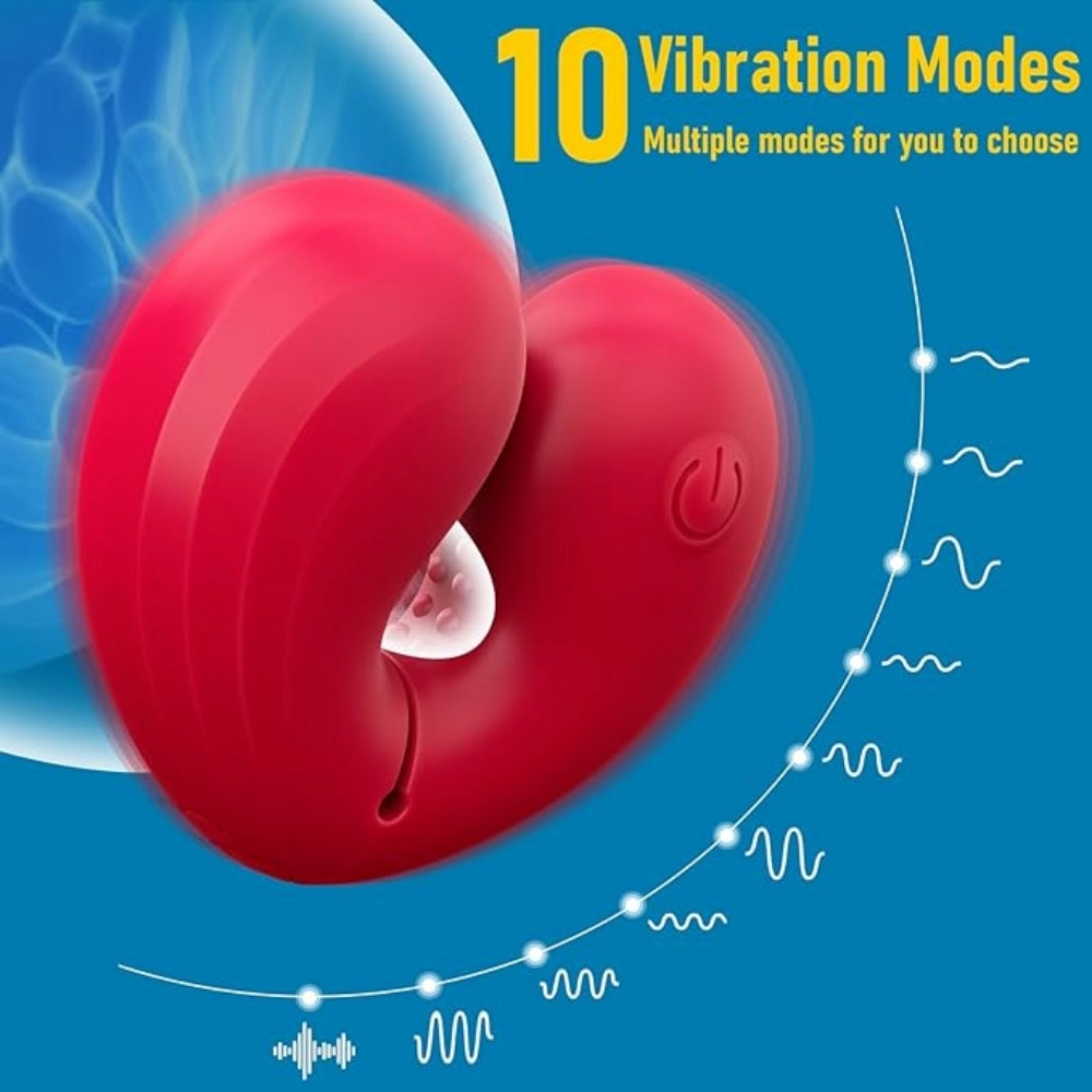 venusfun magnetic nipple clamp vibrator heart shape
