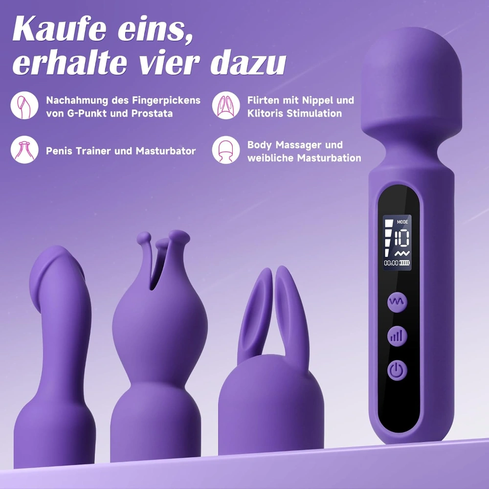 venusfun wand vibrators 3 head for women g spot