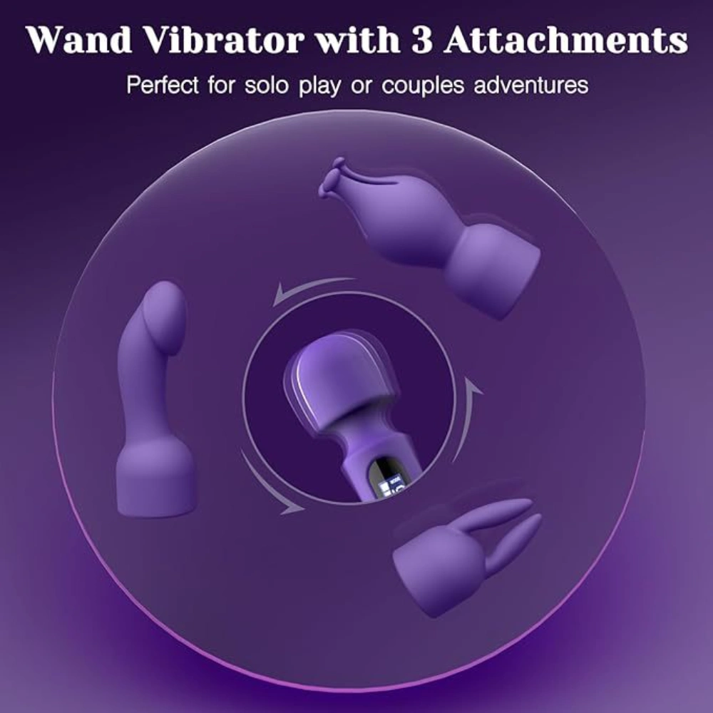 wand vibrators usb rechargeable with whisper quiet motor