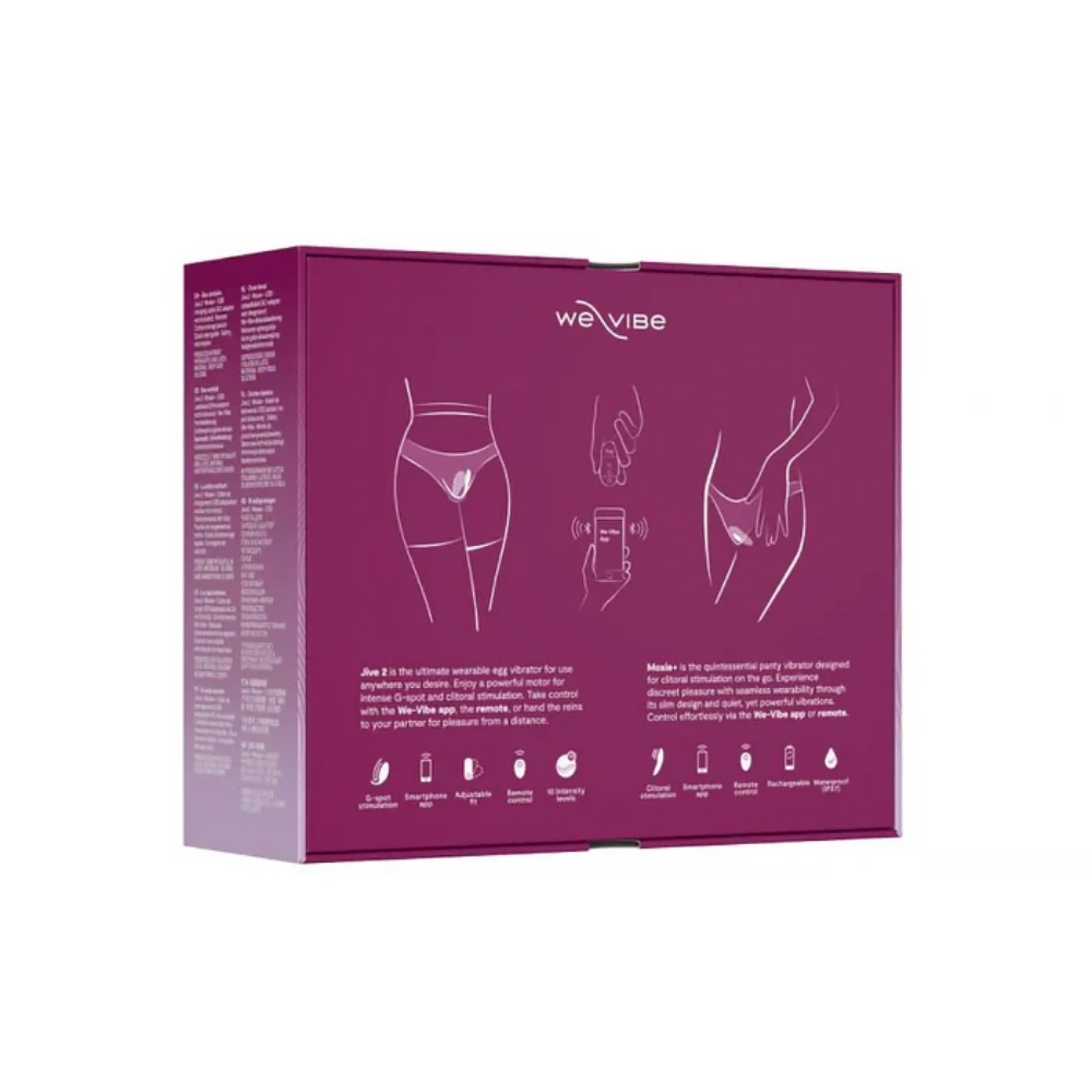 we-vibe jive 2 moxie wearable couples vibrator set