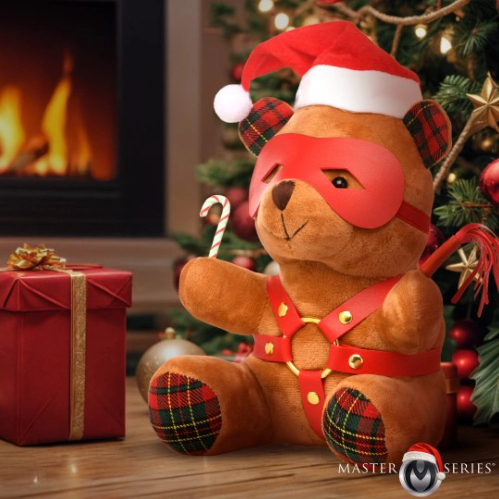christmas bondage bear adult plush