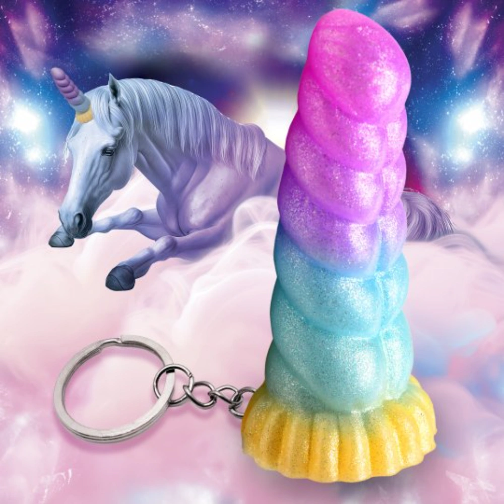 XR Brands Mini Fantasy Dildo Key Chain Silicone Portable Collectible Adult Gag Gift