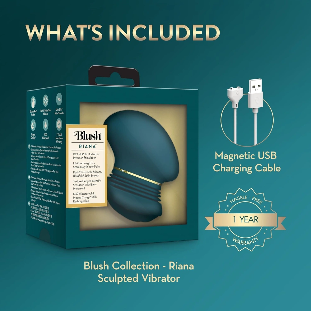 blush collection riana palm sized clitoral stimulator silicone
