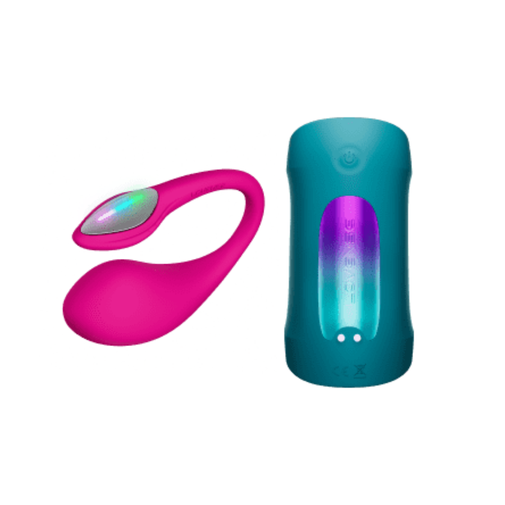 Lovense Gush 2＆ Lush 4 Couple Set Interactive App‑Controlled Gift
