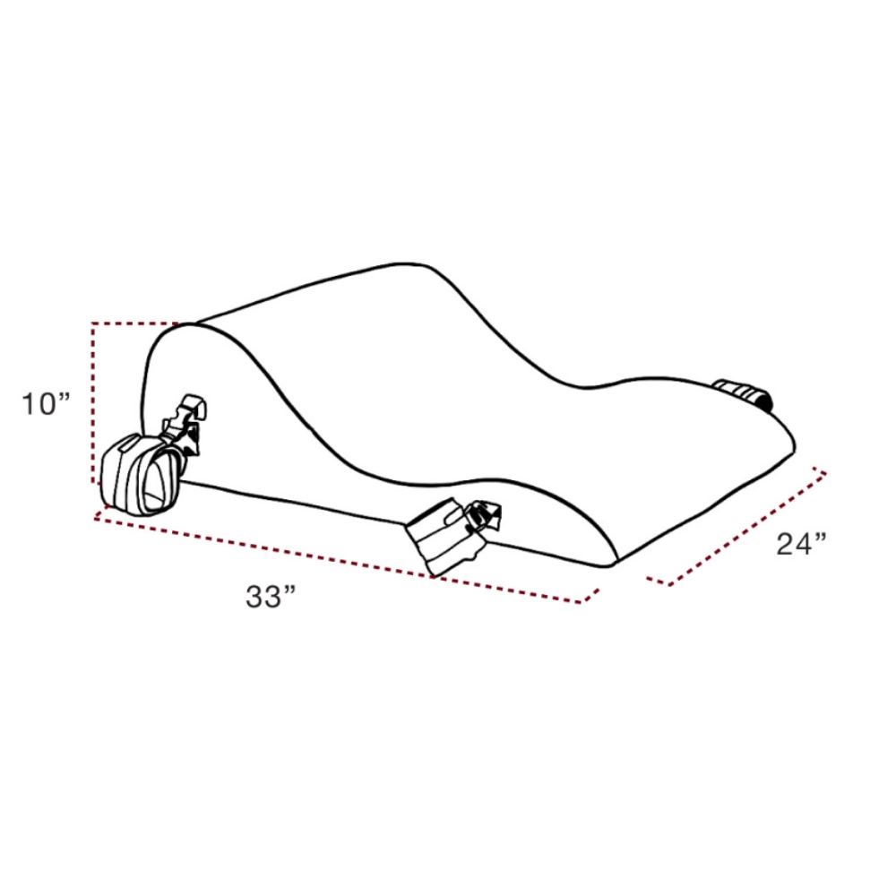 bondage wedge pillow for couples