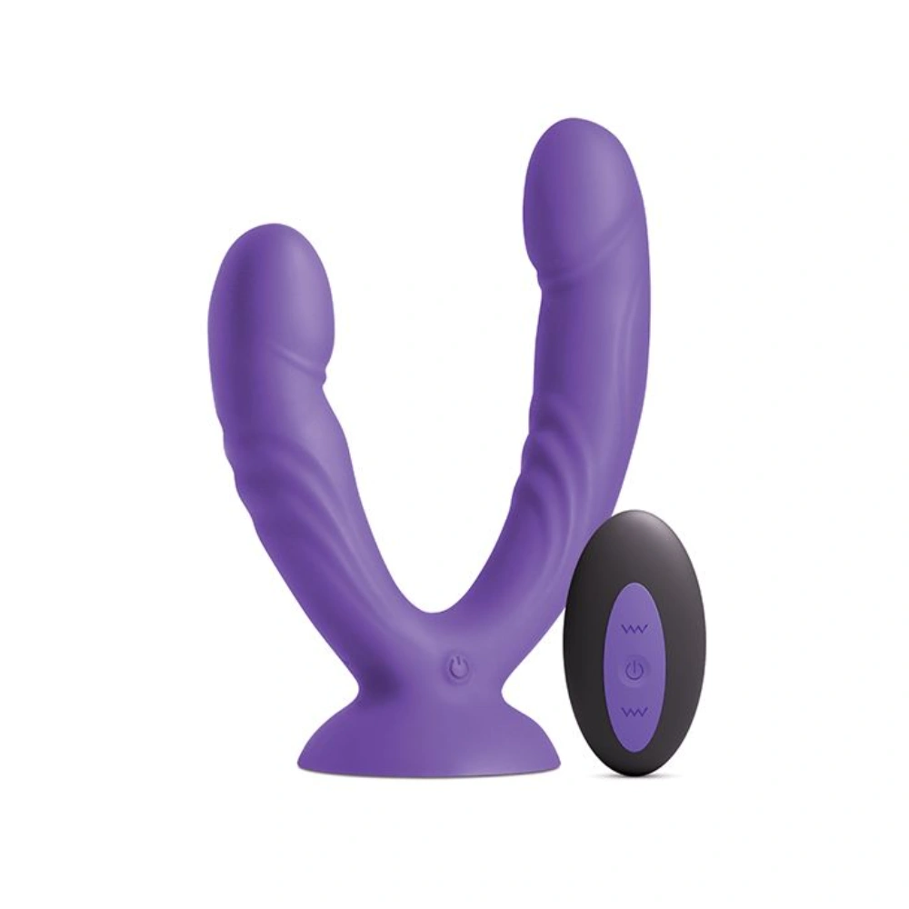 ns novelties inya duet purple double dildo vibrator