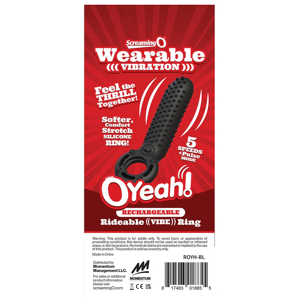 screaming o o yeah vibrating cock ring new type