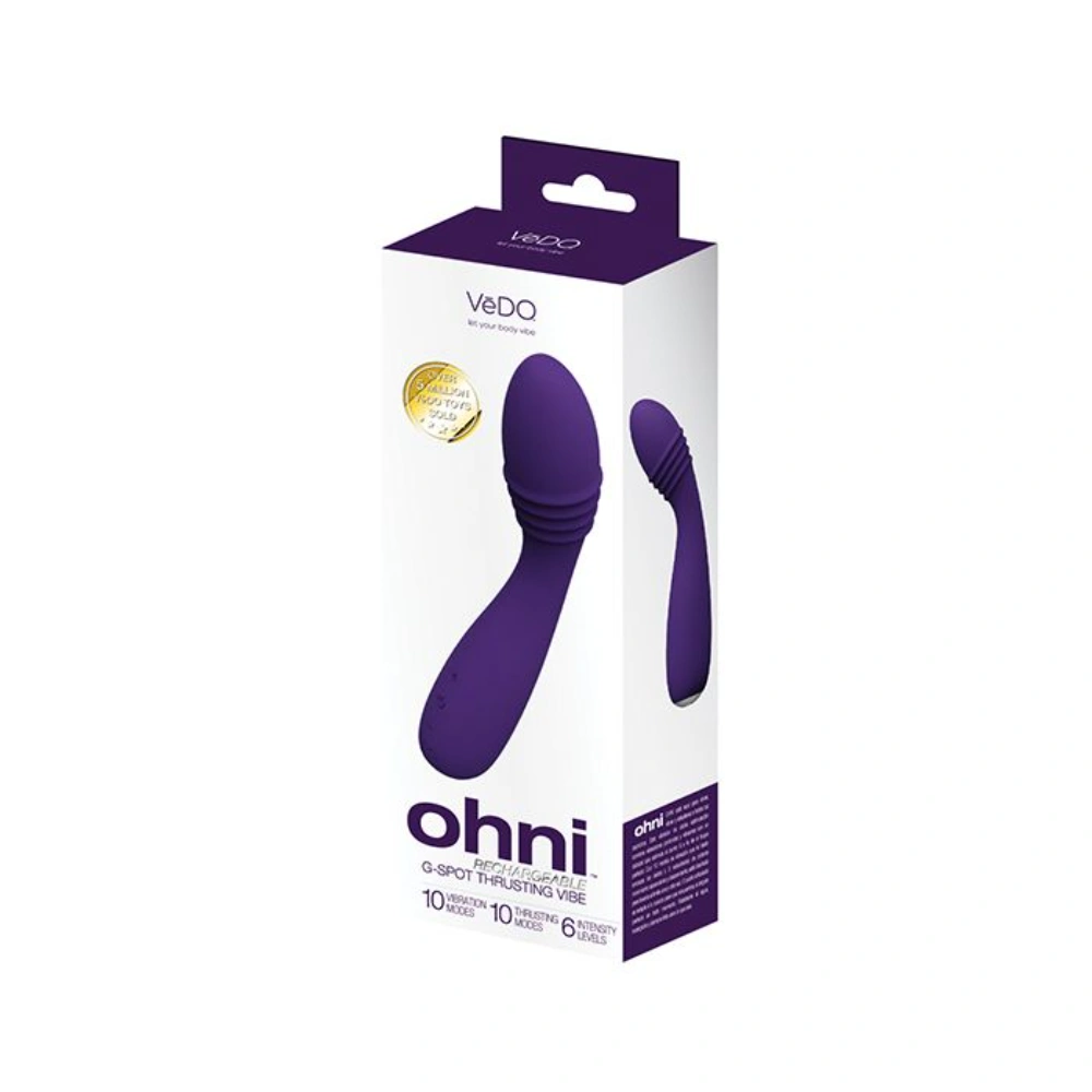 VeDO Ohni G Spot Thrusting Vibrator for Women with Flexible Neck Silicone and 10 Modes