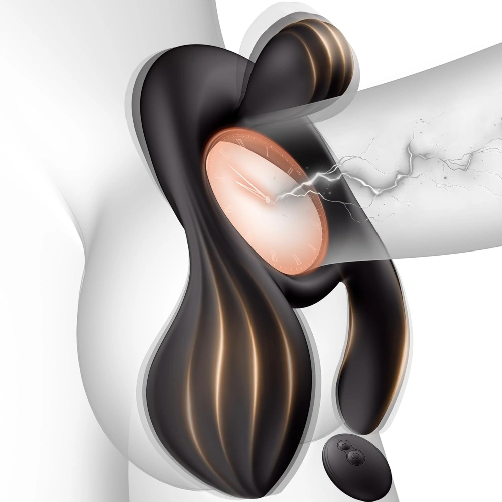 Venusfun Vibrating Cock Ring for Couples with 10 Modes and Remote Dual Testicle Vibe